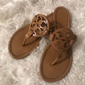 Tory Burch Nude Patent Sandals